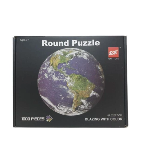 Puzzle rotund: Pământul (1000 piese)
