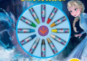 Disney. Regatul de gheață II. Carte de colorat. 12 creioane mici pentru mâini de pitici