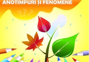 Anotimpuri și fenomene. Carte de colorat cu ghicitori