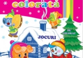 Iarna colorată, 5-7 ani. Jocuri de colorat