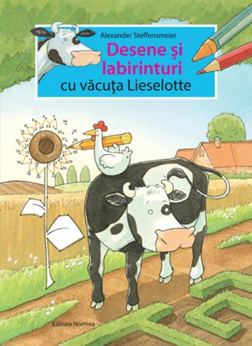 Desene și labirinturi cu văcuța Lieselotte