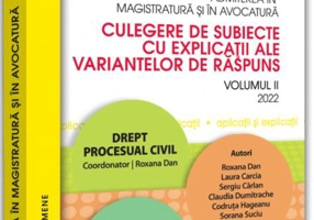 Admiterea în magistratură și în avocatură (Vol. 2) - 2022