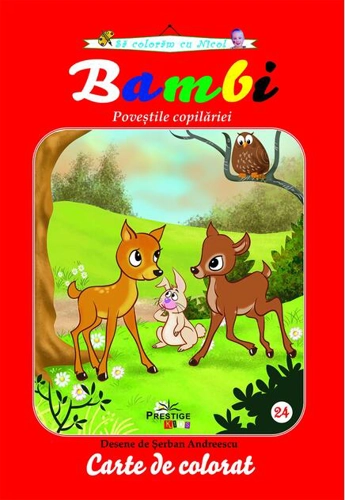 Bambi. Carte de colorat