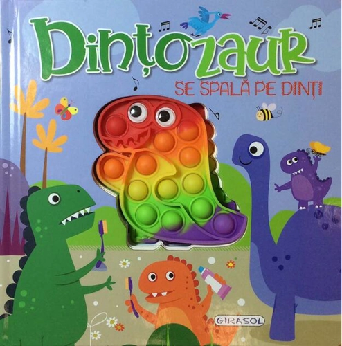 Dintozaur se spală pe dinți