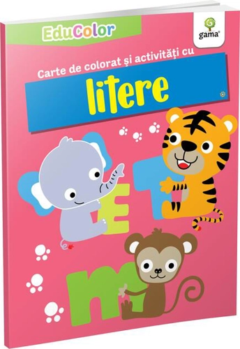 Carte de colorat și activități cu litere. EduColor