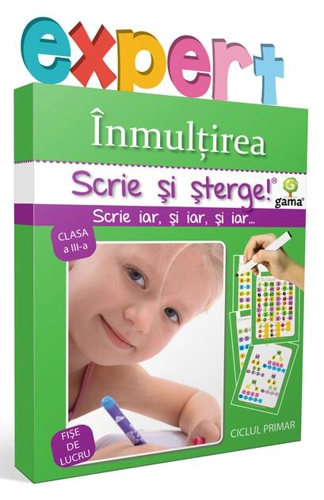 Înmulțirea. Scrie și șterge! Expert (7-10 ani)