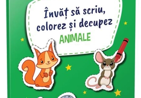 Învăț să scriu, colorez și decupez. Animale