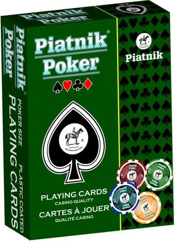 Cărți de joc Piatnik Poker, spate albastru