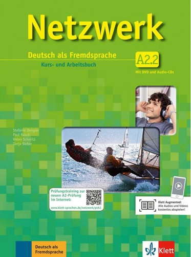 Netzwerk A2.2 Kursbuch/Arbeitsbuch Teil 2 +2CDs+DVD