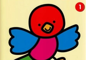 Lipește și colorează 1. Primele cuvinte în română-engleză (4-6 ani)