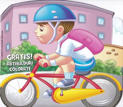 Bicicleta. Carte de colorat