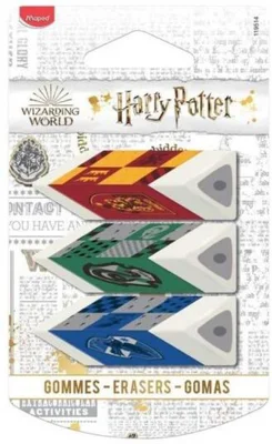 Gumă Maped Harry Potter Pyramid 3 buc/blister
