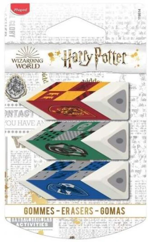 Gumă Maped Harry Potter Pyramid 3 buc/blister