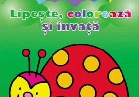 Lipește, colorează și învață. Forme. Buburuza