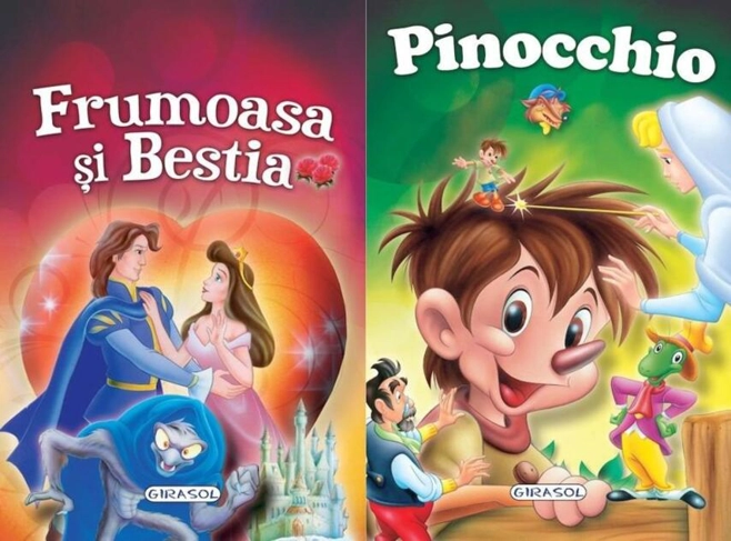 2 Povești: Frumoasa și Bestia și Pinocchio