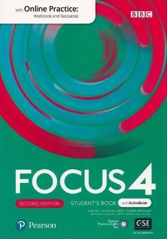Focus 4 Student's Book and ActiveBook with Online Practice, 2nd edition (B2)