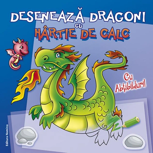 Desenează dragoni cu hârtie de calc