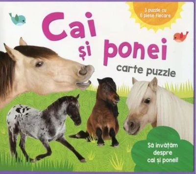Cai și ponei. Carte puzzle