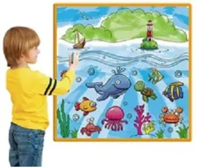 Poster Lavabil de Colorat - Lumea Oceanelor