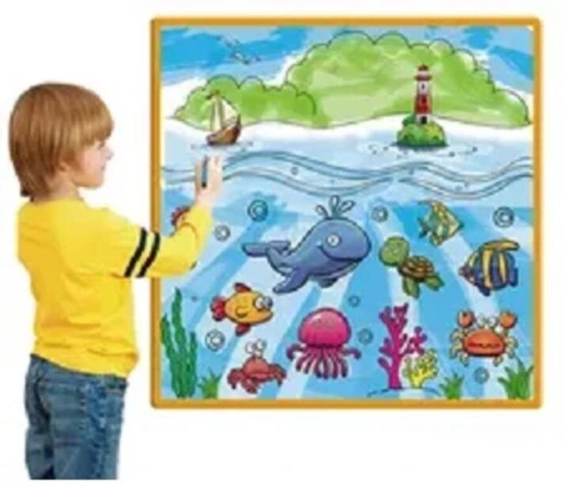 Poster Lavabil de Colorat - Lumea Oceanelor