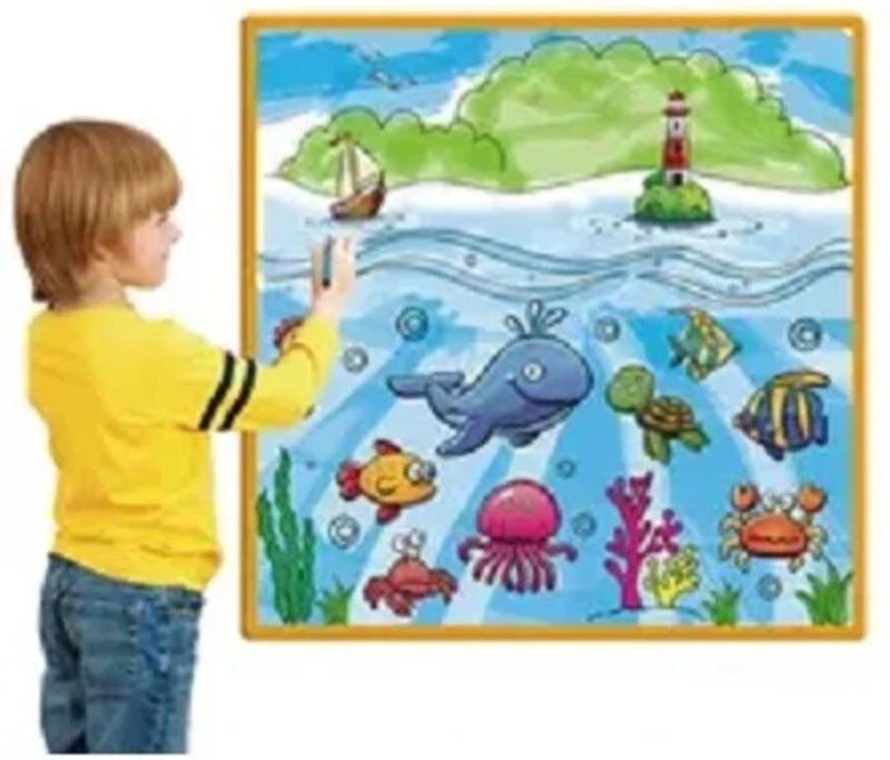 Poster Lavabil de Colorat - Lumea Oceanelor