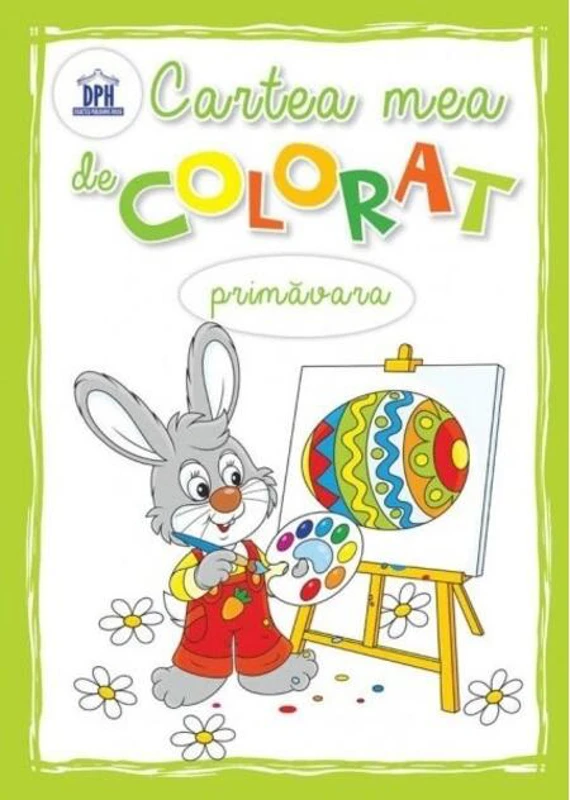 Cartea mea de colorat Primăvara