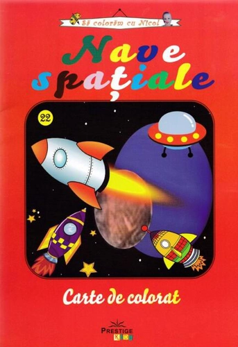 Nave spațiale. Carte de colorat