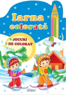 Iarna colorată, 3-5 ani. Jocuri de colorat