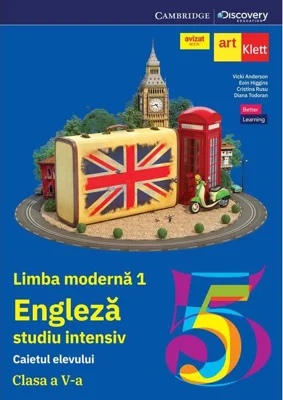 Limba engleză studiu intensiv. Clasa a V-a. Caietul elevului + CD