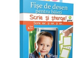 Fişe de desen pentru băieţi. Scrie și șterge! Junior plus (3-5 ani)