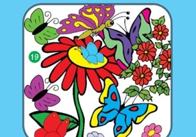 Fluturi. Bloc de colorat