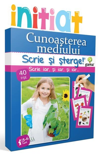 Cunoaşterea mediului. Scrie și șterge! Inițiat (5-6 ani)