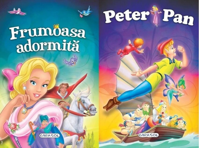 2 Povești: Frumoasa adormită și Peter Pan