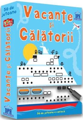 Vacanțe și călătorii. 50 de jetoane + cariocă