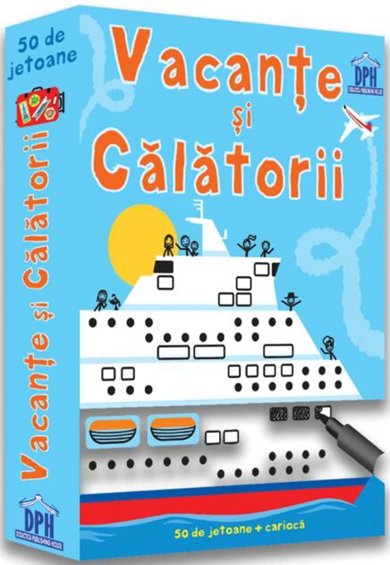 Vacanțe și călătorii. 50 de jetoane + cariocă