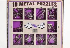 Set Violet 10 Metal Puzzles
