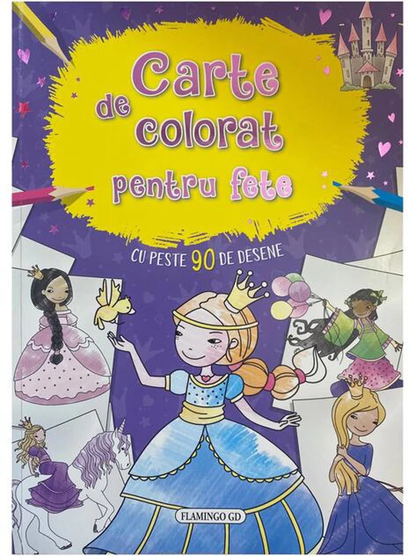 Carte de colorat pentru fete