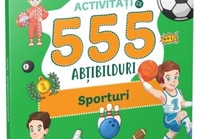Activități cu 555 abțibilduri - Sporturi. Stick it!