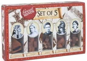 Set 5 puzzle-uri din lemn. Great Minds