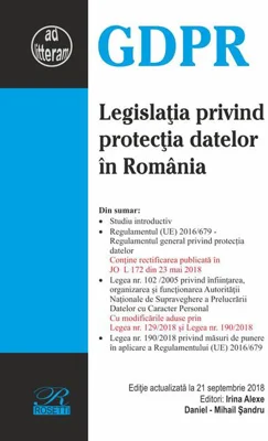 Legislaţia privind protecţia datelor în România