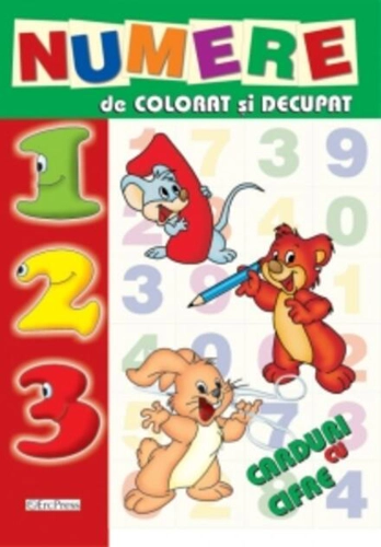 Numere de colorat și decupat