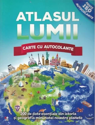 Atlasul lumii. Carte cu autocolante
