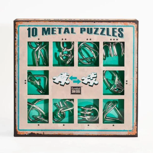 Set Verde 10 Metal Puzzles