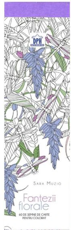 Semne de carte de colorat. Fantezii florale