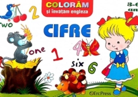 Colorăm și învățăm engleza. Cifre