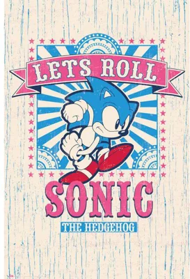 Poster Sonic - Let's Roll
