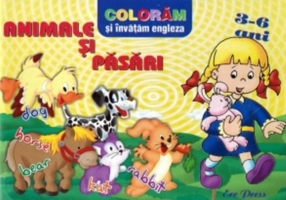 Colorăm și învățăm engleza. Animale și păsări