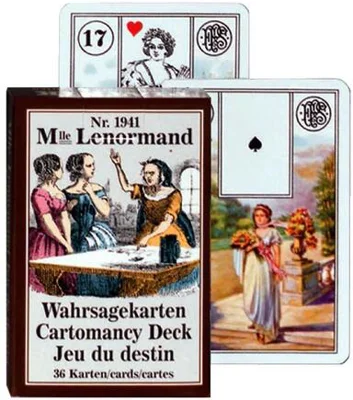 Cărți de joc pentru cartomanție Piatnik „Mademoiselle Lenormand - Jocul Destinului”
