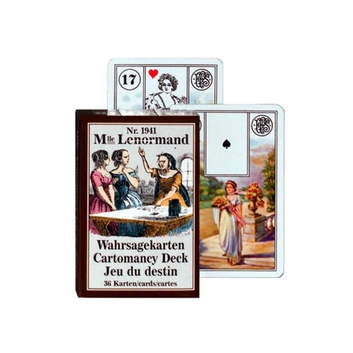 Cărți de joc pentru cartomanție Piatnik „Mademoiselle Lenormand - Jocul Destinului”
