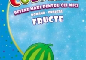 Fructe. Desene mari pentru cei mici română-engleză